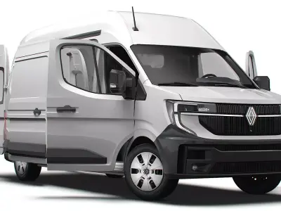 Renault Master L3H3 Van HQ Interior 2024 3D model