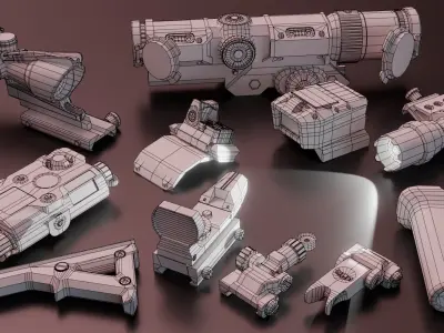XM7 SIG MCX Spear Low-poly 3D model