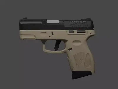 Tauros 9mm glock pistol gun 3D model
