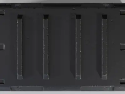 Low-poly military case Free low-poly 3D model