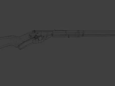 Red Ryder BB Gun Low-poly 3D model