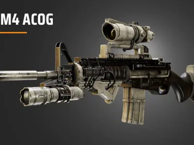 M4 Acog 3D model