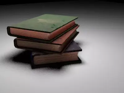 pile of books Free 3D model