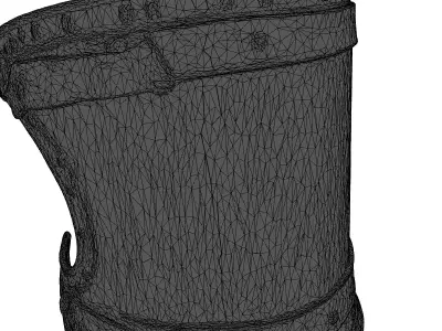 Medieval Fantasy Metal Arm Gauntlet 3D model