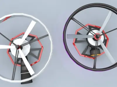 High-End Camera UAV Drone Low-poly 3D model