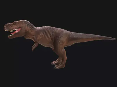 T-Rex Game  Asset Model and Texture only Low-poly 3D model