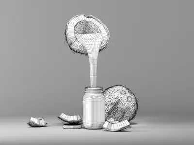 Coco and coco party on scene 3D model