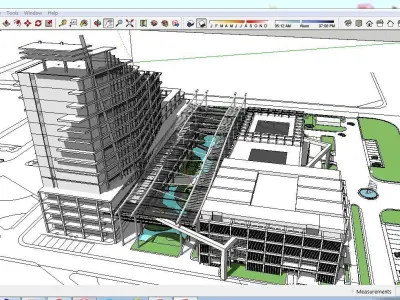 Sketchup Hospital C1 3D model