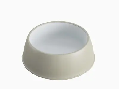 Plastic Dog Bowl B 05 Low-poly 3D model