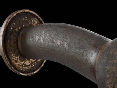 Dao Sword model weapon equipment 4k and 2k Free model Free 3D model