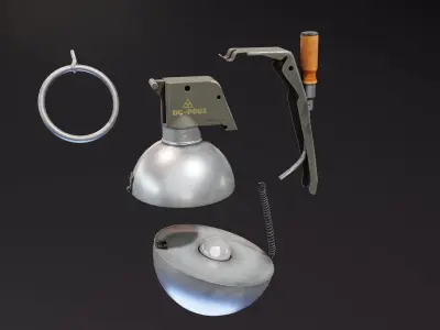 Demon Core Grenade Free low-poly 3D model