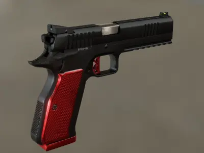 Dan Wesson DWX Low-poly 3D model