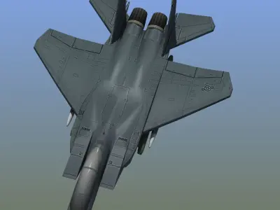F15E Strike Eagle Low-poly 3D model