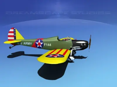 Flybaby wwii fighter plane 3D model
