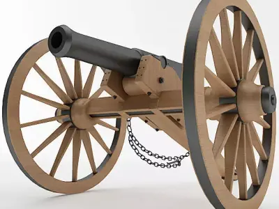 Napoleon M1841 6 Pounder Collection 3D model