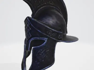 Gladiator helmet Free low-poly 3D model