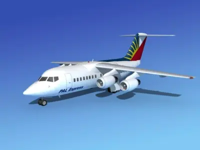 BAe 146-100 PAL Express 3D model