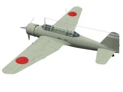 Ki30 Type 97 Light Bomber Ann 3D model