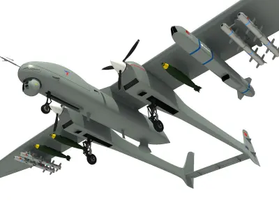 AKSUNGUR UAV ANKA-2 3D model