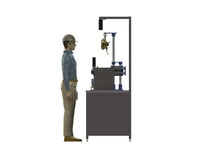 Stud bolt tightening Machine 3D model