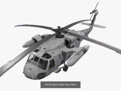 Helicopters Black Hawk UH-60 Collection 