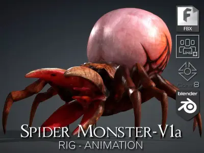 Spider Monster-V1a 3D model