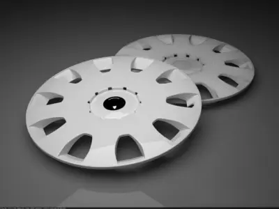 Wheel hub cap Free 3D model
