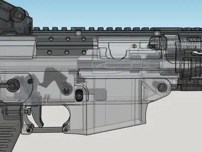 Sig 556 Classic Swat 3D model