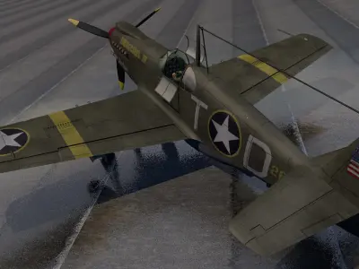 North American A-36 Apache 3D model
