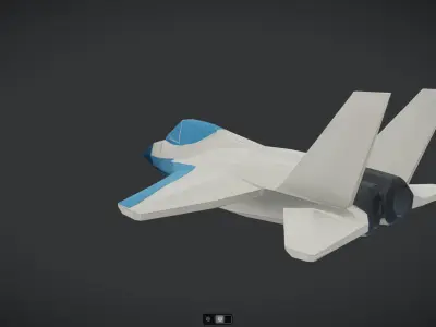 Spacecraft Jet aircraft plane 3dmodel 08 3D model