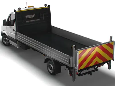 Volkswagen Crafter Dropside Tail Lift 2016 3D model