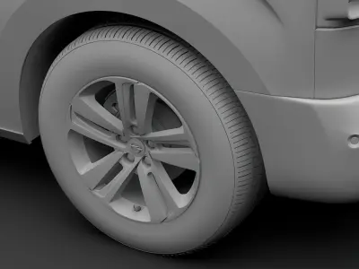 Opel Zafira Life 2019 wheel 3D model