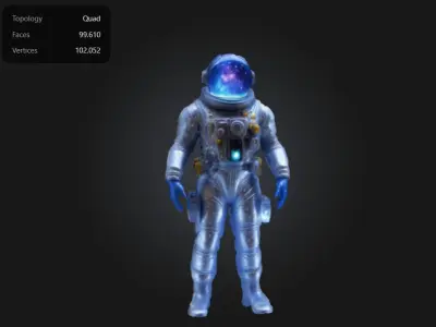 astronaut  3D print model