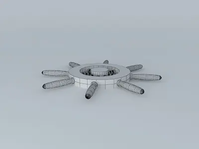 Wheel with 8 Malaguetas 3D model