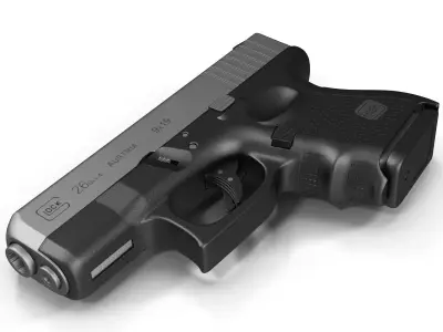 Glock 26 Black 3D model