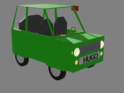 coche verde Free 3D model