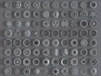 Industrial Kitbash Part 03 - Subdiv Ready 3D model