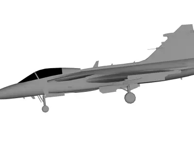 Saab JAS 39 Gripen 3D model