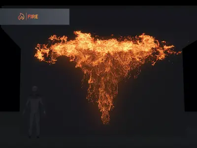3D Wallfire Animation 3D model