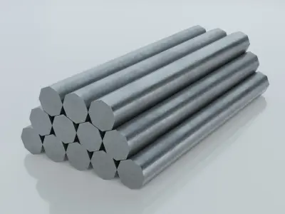 Resources Pack - Rods Low-poly 3D model