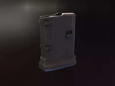 Pmag 10 round AR magazine Low-poly 3D model