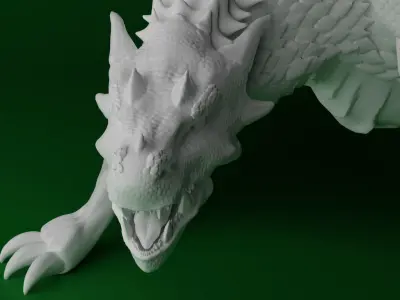 Green Wyvern 3D print model