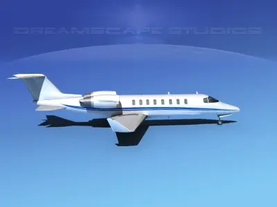 LearJet 45 V07 3D model