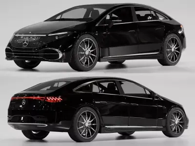 Mercedes Benz EQS 2021 Free 3D model