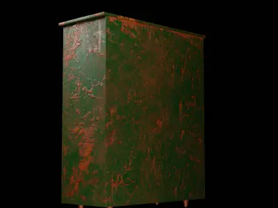 An old dresser optimized and game ready Free 3D model