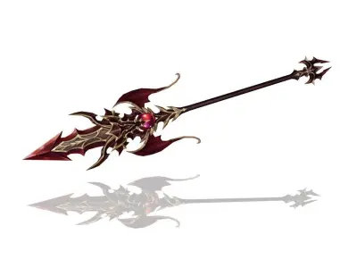 Demonic Spear Low-poly 3D model