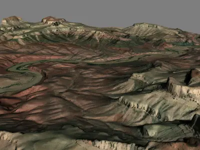 Colorado River part 3D model