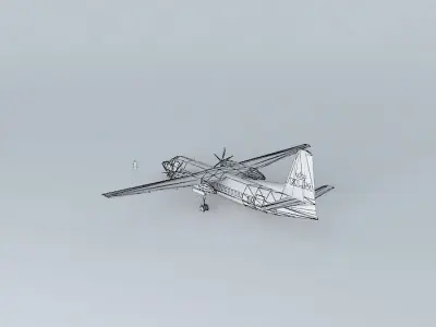 A plane airplane 3D model