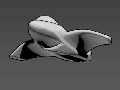 Space shuttle Free low-poly 3D model