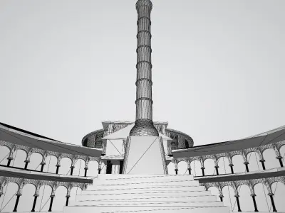 The Column Of Constantine Low-poly 3D model